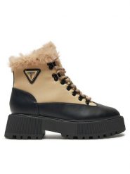 Guess Trapery Rezim FLFREZ ELE10 Beżowy. Brązowe trapery damskie Guess, z materiału, bez obcasa. Za 709.99 zł.