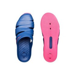 Klapki basenowe CLOG 100 damskie. Niebieskie klapki damskie NABAIJI, bez wzorów, bez obcasa. Za 49.99 zł.