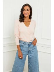 Soft Cashmere Kardigan w kolorze jasnoróżowym rozmiar: 38/40. Różowe kardigany damskie Soft Cashmere, bez wzorów, z kaszmiru. Za 91.56 zł.