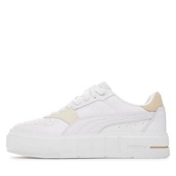 Buty Sportowe Damskie Puma Cali Court Match. Białe buty sportowe na co dzień damskie Puma, bez wzorów, ze skóry. W wyprzedaży za 259.00 zł.
