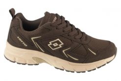 Buty sportowe Sneakersy damskie, Kitaura II. Brązowe buty sportowe na co dzień damskie Lotto, bez wzorów, z materiału, trekkingowe. Za 149.99 zł.