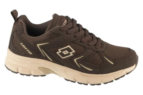 Buty sportowe Sneakersy damskie, Kitaura II. Brązowe buty sportowe na co dzień damskie Lotto, bez wzorów, z materiału, trekkingowe. Za 149.99 zł.