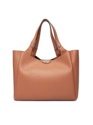 DKNY Torebka R43AYG32 Brązowy. Brązowe torebki klasyczne damskie DKNY, bez wzorów, ze skóry, bez dodatków. Za 749.99 zł.