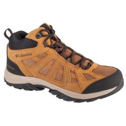 Buty Columbia Redmond III Mid Wp 1940581286 z membraną beżowy. Brązowe buty trekkingowe męskie z gumy, bez zapięcia. Za 509.17 zł.