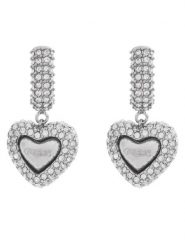 Guess Kolczyki JUBE05 021JW Srebrny. Szare kolczyki damskie Guess, srebrne. Za 259.99 zł.