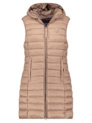 ANAPURNA Kamizelka pikowana "Vakitalana Long" w kolorze beżowym rozmiar: XL. Brązowe kamizelki damskie ANAPURNA, xl. Za 152.95 zł.