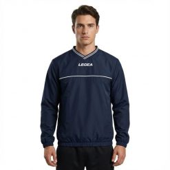 Kurtka przeciwdeszczowa do biegania Niebieska. Niebieskie kurtki treningowe męskie Legea, m, bez wzorów, do biegania. Za 52.00 zł.