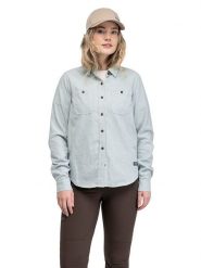Bergans Koszula flanelowa "Nordmarka" - Relaxed fit - w kolorze zielonym rozmiar: L. Zielone koszule damskie Bergans, l, bez wzorów, z bawełny, bez kołnierzyka, bez ramiączek. Za 220.12 zł.