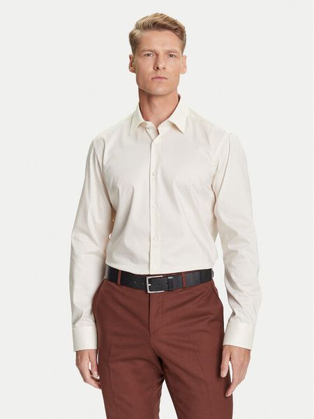 BOSS Koszula H-Joe 50545145 Biały Regular Fit. Białe koszule męskie Boss, m, bez wzorów, z bawełny, bez kołnierzyka, bez ramiączek. Za 319.99 zł.