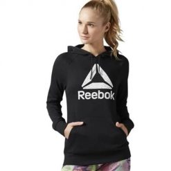 Bluza sportowa damska Reebok BK6469. Czarne bluzy sportowe damskie Reebok, s. Za 201.00 zł.