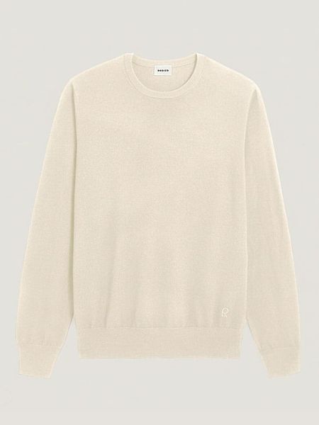 Rodier Wełniany sweter w kolorze kremowym rozmiar: M. Brązowe swetry męskie Rodier, m, bez wzorów, z wełny, bez kołnierzyka. Za 260.99 zł.