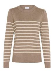 SAINT TROPEZ Sweter w kolorze beżowym rozmiar: L. Brązowe swetry klasyczne damskie Saint Tropez, l, bez kołnierzyka. Za 104.39 zł.