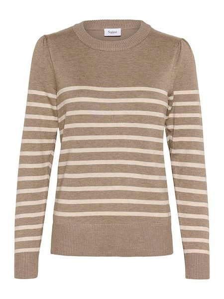 SAINT TROPEZ Sweter w kolorze beżowym rozmiar: L. Brązowe swetry klasyczne damskie Saint Tropez, l, bez kołnierzyka. Za 87.19 zł.