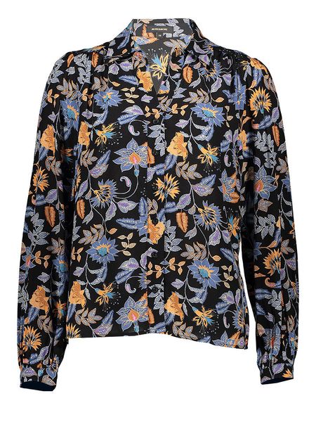 More & More Bluzka w kolorze niebieskim ze wzorem rozmiar: 36. Niebieskie bluzki damskie MORE & MORE, bez wzorów, z wiskozy, bez kołnierzyka, bez ramiączek. Za 130.99 zł.