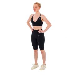 Damski zestaw sportowy Xtreme - krótkie legginsy + biustonosz sportowy - Czarny. Czarne biustonosze sportowe damskie XTREME SOCKSWEAR, s, bez wzorów, z materiału. Za 177.72 zł.