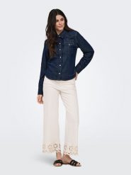 ONLY Dżinsy - Comfort fit - w kolorze kremowym rozmiar: S/L32. Brązowe jeansy damskie Only, z podwyższonym stanem. Za 135.49 zł.