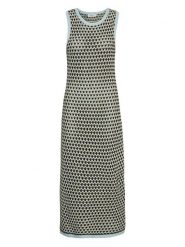 MOSS COPENHAGEN Sukienka "Ellie" ze wzorem rozmiar: XS/S. Zielone sukienki damskie MOSS COPENHAGEN, s, bez wzorów, bez kołnierzyka, bez ramiączek, maxi. Za 157.73 zł.