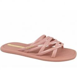 Klapki damskie Ipanema 83606AW818. Czerwone klapki damskie Ipanema, bez wzorów, z materiału, bez obcasa. Za 119.99 zł.