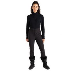 Softshellowe Spodnie Narciarskie Damskie Sleek IV. Czarne spodnie materiałowe damskie Dare 2b, bez wzorów, z materiału. Za 114.99 zł.