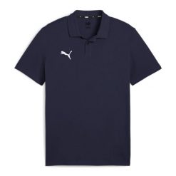 Koszulka sportowa męska Puma Team Goal Casuals Polo. Niebieskie koszulki polo męskie Puma, m, bez wzorów, z bawełny, bez ramiączek. Za 126.40 zł.