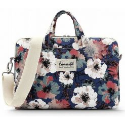 Torba Canvaslife 15''-16'' blue camellia. Niebieskie torby na laptopa damskie CANVASLIFE, bez wzorów. Za 109.90 zł.