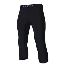 Męskie legginsy termoaktywne 3/4 ze 100% wełny merynosów - Finn 210. Czarne bielizna termoaktywna męska FJORK MERINO, m, bez wzorów, z wełny. W wyprzedaży za 239.00 zł.