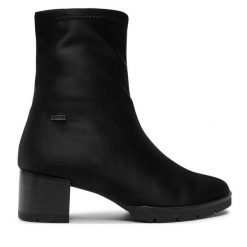 Botki HÖGL. Czarne botki damskie HÖGL, z gore-texu, bez obcasa, na słupku, bez zapięcia. Za 849.99 zł.