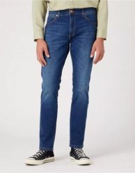 WRANGLER MESKIE SPODNIE JEANSOWE WRANGLER LARSTON FOR REAL W18SCJ027 112145863. Spodnie materiałowe męskie Wrangler, bez wzorów, z jeansu. Za 229.99 zł.