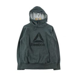 Second life - Bluza z kapturem męska Reebok Logo Vector - Jak nowy. Szare bluzy z kapturem męskie Reebok, l, z dresówki. Za 85.16 zł.
