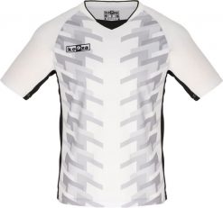Koszulka piłkarska Keeza Dover. Białe bluzki sportowe damskie KEEZA, l, z materiału, bez ramiączek, na fitness i siłownię. Za 39.00 zł.