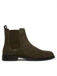 Tommy Hilfiger Sztyblety Corporate FM0FM05580 Khaki. Brązowe sztyblety męskie Tommy Hilfiger, ze skóry, bez zapięcia. Za 489.99 zł.