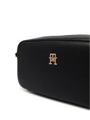 Tommy Hilfiger Torebka Th Essential Camera Bag AW0AW18370 Czarny. Czarne listonoszki damskie Tommy Hilfiger, bez wzorów, ze skóry, bez dodatków. Za 409.99 zł.