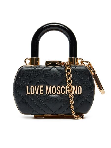 LOVE MOSCHINO Torebka JC4056PP1MLA0000 Czarny. Czarne torebki klasyczne damskie Love Moschino, bez wzorów, ze skóry, bez dodatków. Za 519.99 zł.