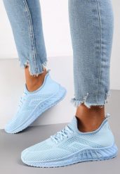 Niebieskie Buty Sportowe Bemostom. Niebieskie buty sportowe na co dzień damskie Renee, bez wzorów, z jeansu, na fitness i siłownię. Za 39.99 zł.