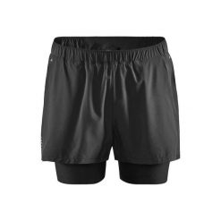 Szorty Craft Adv Essence 2en1 Stretch. Czarne szorty męskie Craft, bez wzorów, sportowe. Za 305.00 zł.