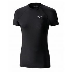 Damska koszulka kompresyjna Mizuno Bio gear. Czarne topy sportowe damskie Mizuno, l, bez wzorów, bez ramiączek. Za 188.50 zł.
