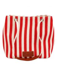 Anemoss Torebka w kolorze czerwono-białym - 23,4 x 21,8 x 11,9 cm rozmiar: onesize. Białe torebki klasyczne damskie Anemoss, bez wzorów, z materiału, bez dodatków. Za 39.99 zł.