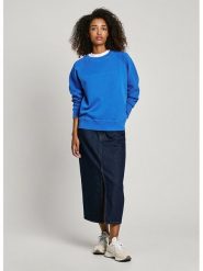 Pepe Jeans Bluza "Lindy" w kolorze niebieskim rozmiar: XL. Niebieskie bluzy bez kaptura damskie Pepe Jeans, xl, z jeansu. Za 188.85 zł.