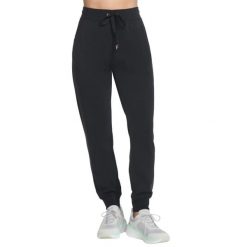 Spodnie sportowe damskie Skechluxe Elevate Jogger Pant. Czarne spodnie sportowe damskie Skechers, l, z materiału, trekkingowe. Za 199.99 zł.