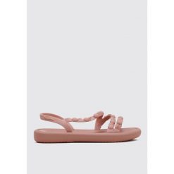 Sandały damskie plażowe Ipanema Meu Sol Flatform Ad. Brązowe sandały damskie Ipanema, bez wzorów, z materiału, bez obcasa. Za 76.99 zł.