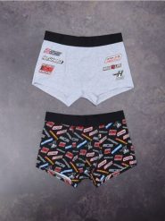 Bokserki 2 pack Hot Wheels - wielobarwny. Bokserki męskie Sinsay, bez wzorów. Za 29.99 zł.