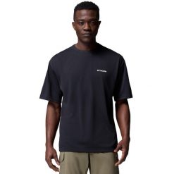 T-shirt sportowy z krótkim rękawem męski Cedar Trail Back Graphic Tee. Czarne t-shirty męskie Columbia, l, bez wzorów, z elastanu, bez kołnierzyka. Za 119.99 zł.