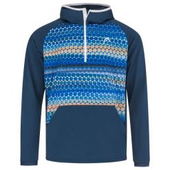 Bluza męska Head Topspin Hoodie dark blue print S. Niebieskie bluzy bez kaptura męskie HEAD, m. Za 289.00 zł.