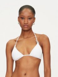 Guess Góra od bikini E5GJ23 KC692 Biały. Białe bikini damskie Guess, z aplikacjami. Za 169.99 zł.