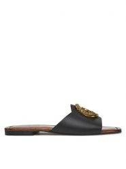 Just Cavalli Klapki 78RA3S92 ZPB20 Czarny. Czarne klapki damskie Just Cavalli, bez wzorów, ze skóry, bez obcasa. Za 669.99 zł.