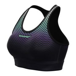 Biustonosz fitness SMMASH Magnetic. Czarne biustonosze sportowe damskie SMMASH, bez wzorów. Za 74.99 zł.