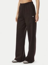Adidas Spodnie dresowe Essential LL0412 Brązowy Wide Leg. Brązowe spodnie dresowe damskie Adidas, l, bez wzorów, z bawełny. Za 239.99 zł.