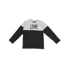 Koszulka z bawełna na co dzień na siłownię. Szare t-shirty damskie LEONE 1947 APPAREL, bez wzorów, z bawełny, bez kołnierzyka. W wyprzedaży za 56.94 zł.