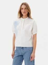 Artigli Bluzka ACBL002227 Biały Regular Fit. Białe bluzki damskie Artigli, bez wzorów, z bawełny, bez ramiączek. Za 219.99 zł.