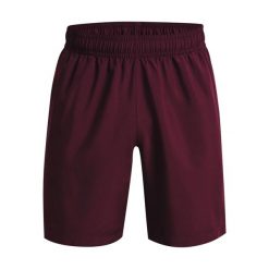 Spodenki treningowe męskie Under Armour Woven Graphic. Czerwone szorty sportowe męskie Under Armour, m, na fitness i siłownię. Za 79.99 zł.